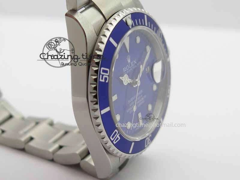 Submariner 16610 Blue SS BP Maker Best Edition Blue Dial On SS Bracelet SA3135