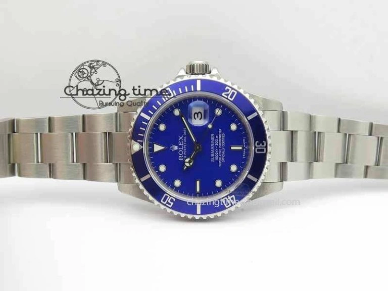 Submariner 16610 Blue SS BP Maker Best Edition Blue Dial On SS Bracelet SA3135