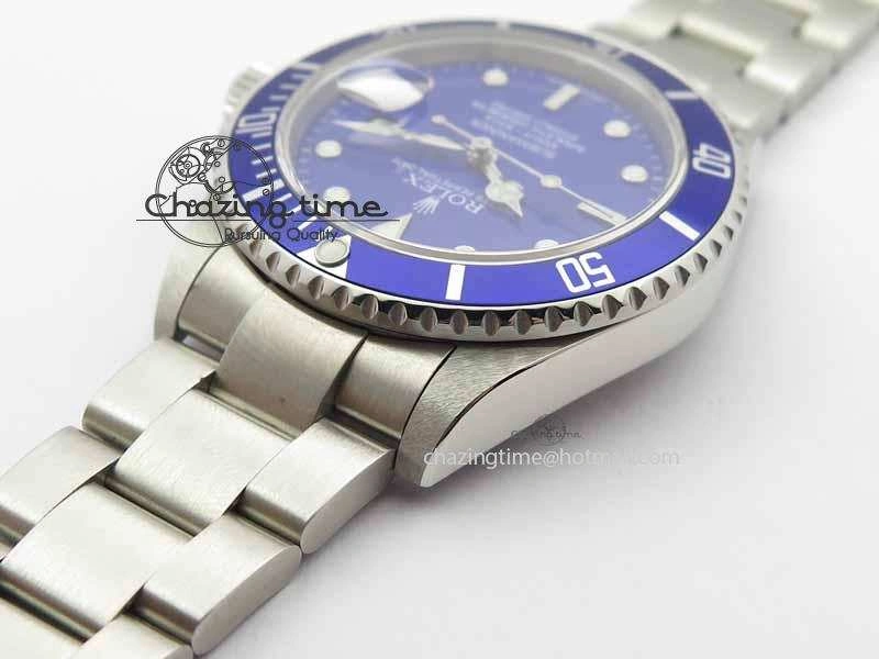 Submariner 16610 Blue SS BP Maker Best Edition Blue Dial On SS Bracelet SA3135