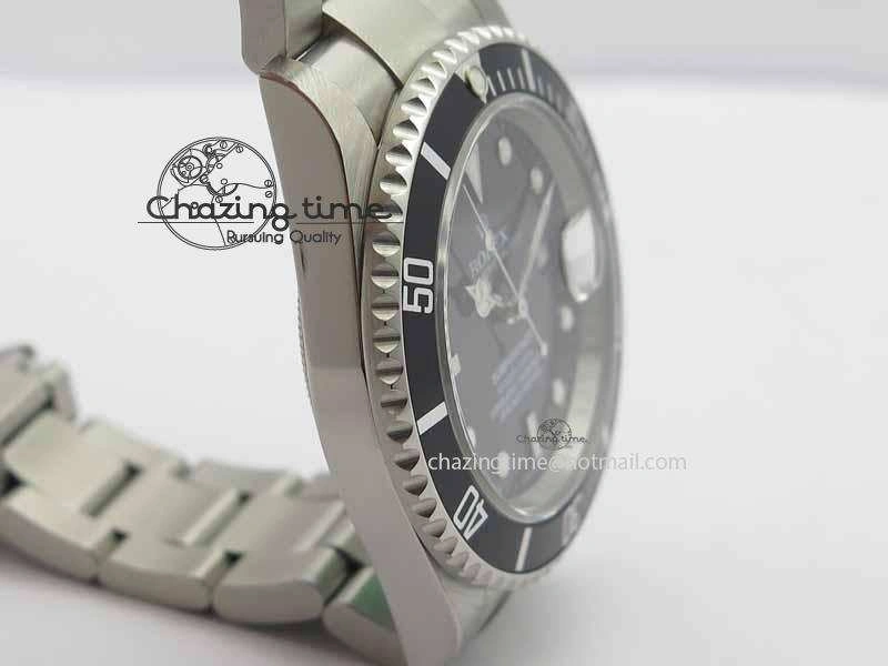 Submariner 16610 LN Black Metal Bezel JF 1:1 Best Edition On SS Bracelet SH3135