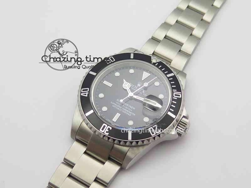 Submariner 16610 LN Black Metal Bezel JF 1:1 Best Edition On SS Bracelet SH3135
