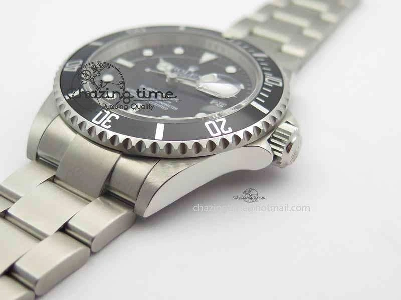 Submariner 16610 LN Black Metal Bezel JF 1:1 Best Edition On SS Bracelet SH3135