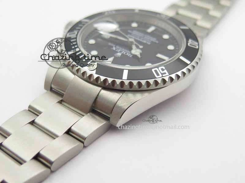 Submariner 16610 LN Black Metal Bezel JF 1:1 Best Edition On SS Bracelet SH3135