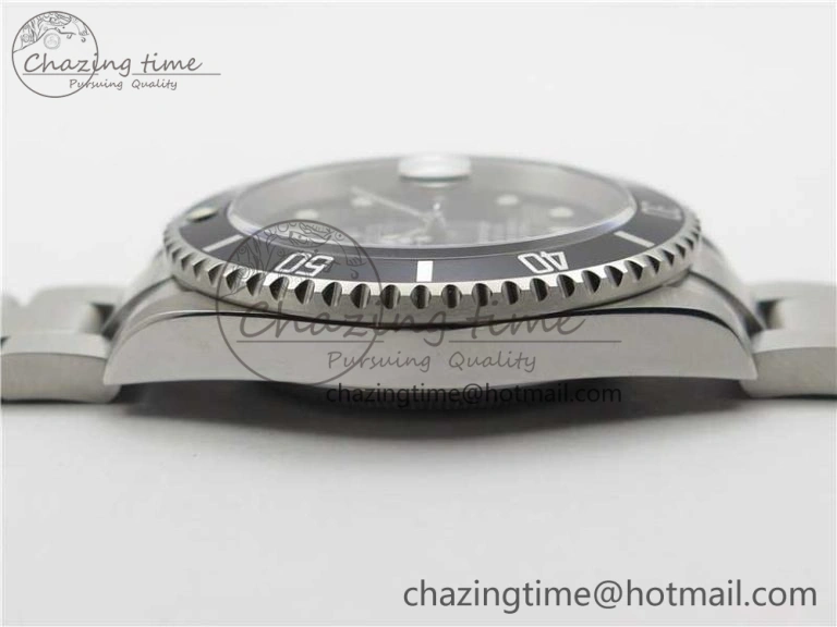Submariner 16610 LN Black No Rehaut Engraving 904L Steel ARF1:1 Best Edition on SS Bracelet SH3135