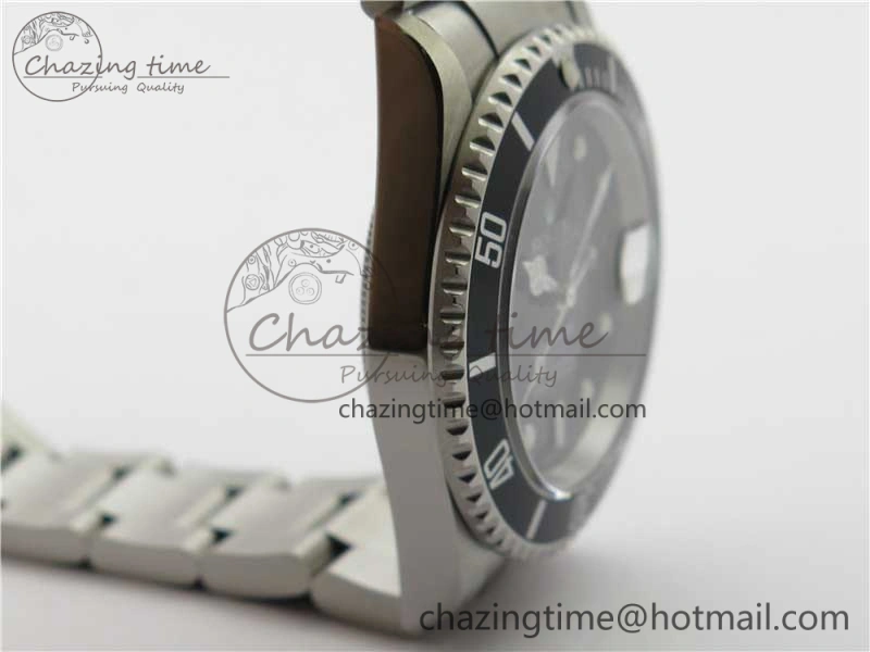 Submariner 16610 LN Black No Rehaut Engraving 904L Steel ARF1:1 Best Edition on SS Bracelet SH3135