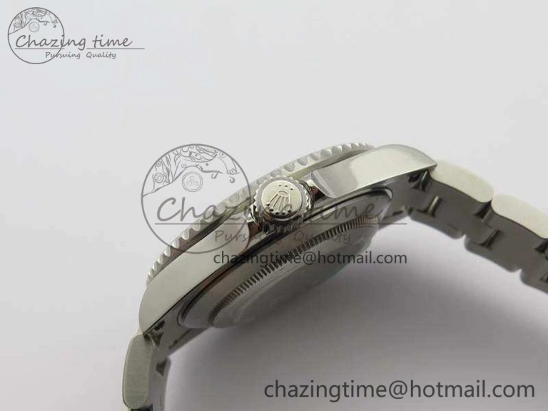 Submariner 16610 LV Green No Rehaut Engraving JF 1:1 Best Edition On SS Bracelet SH3135
