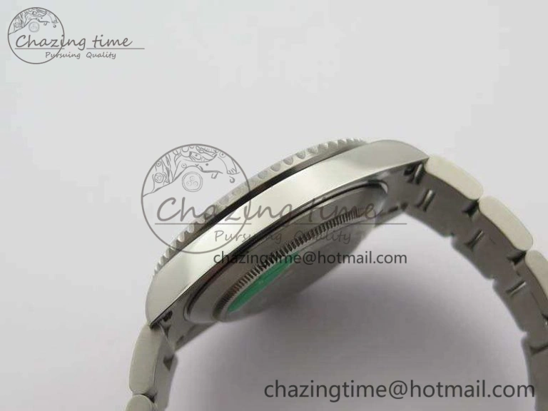 Submariner 16610 LV Green No Rehaut Engraving JF 1:1 Best Edition On SS Bracelet SH3135