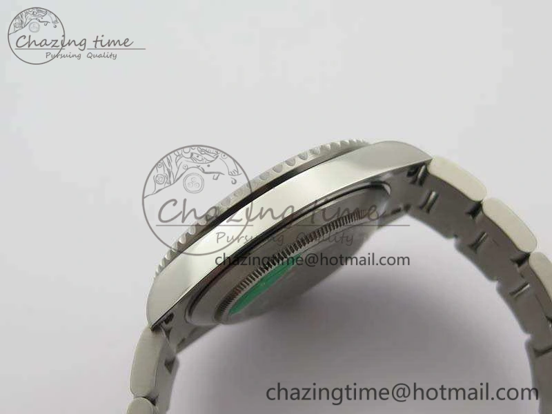 Submariner 16610 LV Green No Rehaut Engraving JF 1:1 Best Edition On SS Bracelet SH3135