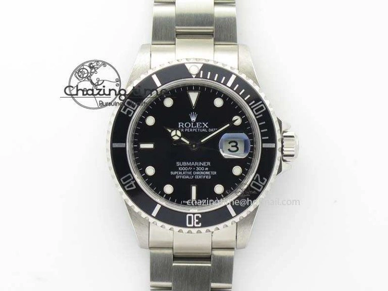 Submariner 16610LN SS BP-Maker Best Edition Black Dial Black Bezel On SS Bracelet SA3135