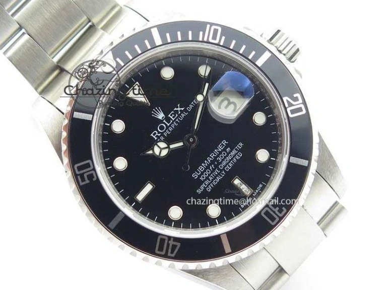 Submariner 16610LN SS BP-Maker Best Edition Black Dial Black Bezel On SS Bracelet SA3135