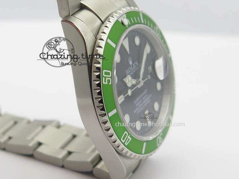 Submariner 16610LV SS BP-Maker Best Edition Black Dial Green Bezel On SS Bracelet SA3135