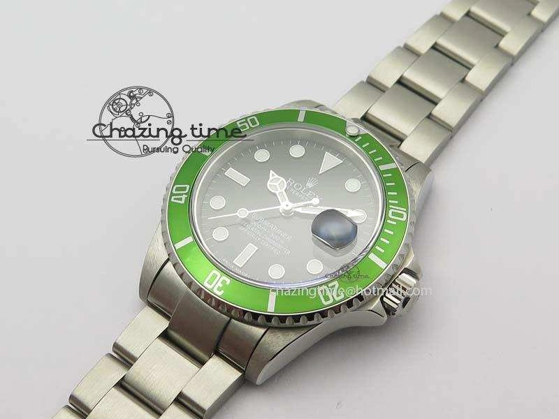 Submariner 16610LV SS BP-Maker Best Edition Black Dial Green Bezel On SS Bracelet SA3135