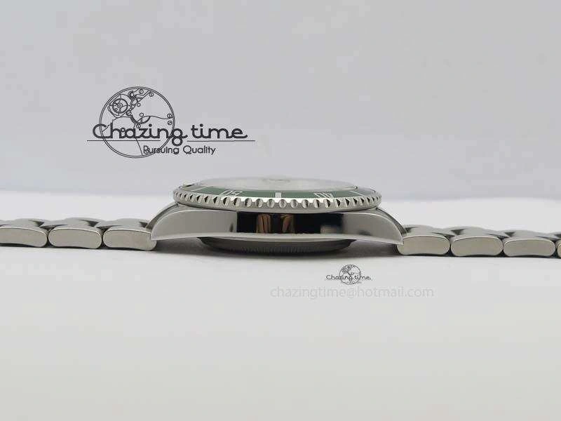 Submariner 16610LV SS Green Metal Bezel JF 1:1 Best Edition Black Dial On SS Bracelet SH3135