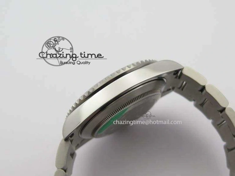Submariner 16610LV SS Green Metal Bezel JF 1:1 Best Edition Black Dial On SS Bracelet SH3135