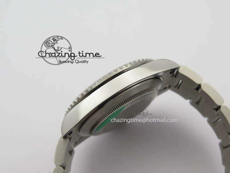 Submariner 16610LV SS Green Metal Bezel JF 1:1 Best Edition Black Dial On SS Bracelet SH3135