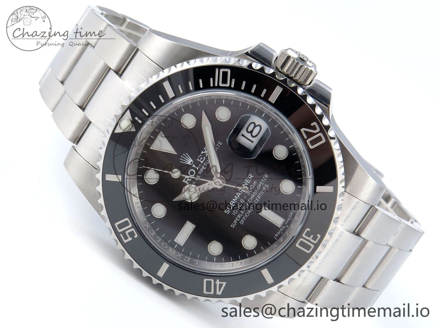 Submariner 40mm 116610 LN SS ARF 1:1 Best Edition Steel Black Dial 904L SS Oyster Bracelet SH3135