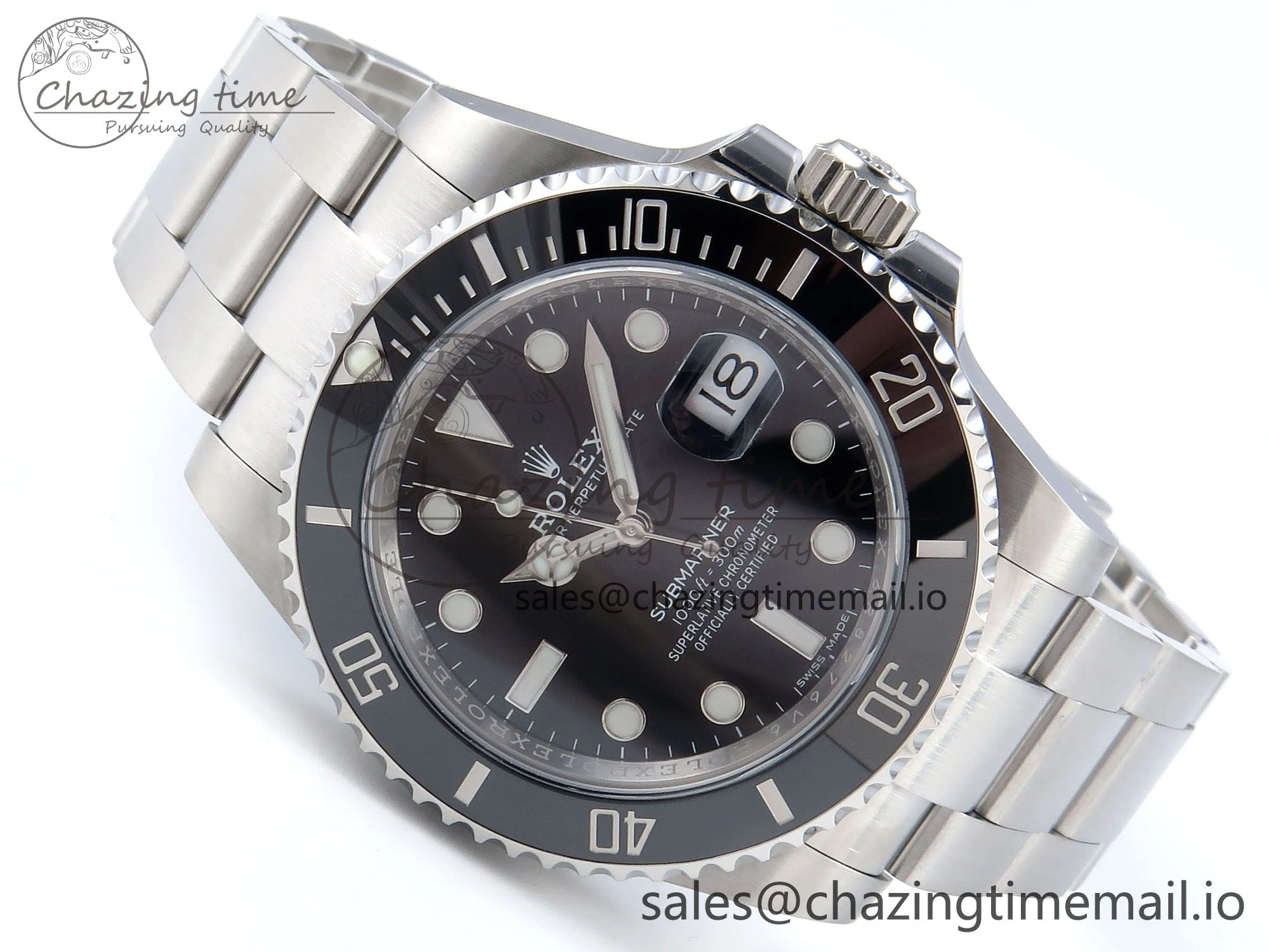 Submariner 40mm 116610 LN SS ARF 1:1 Best Edition Steel Black Dial 904L SS Oyster Bracelet SH3135