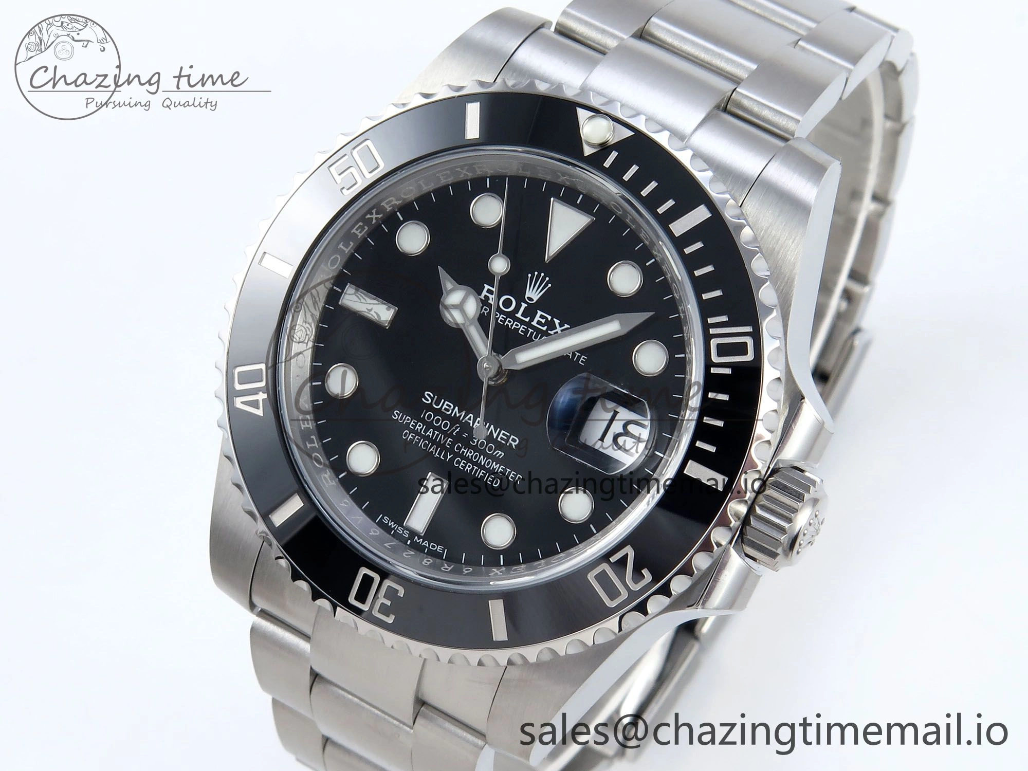 Submariner 40mm 116610 LN SS ARF 1:1 Best Edition Steel Black Dial 904L SS Oyster Bracelet SH3135