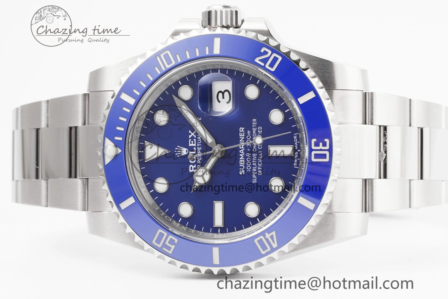 Submariner 40mm 116619 LB Blue Ceramic 904L Steel Clean 1:1 Best Edition VS3135