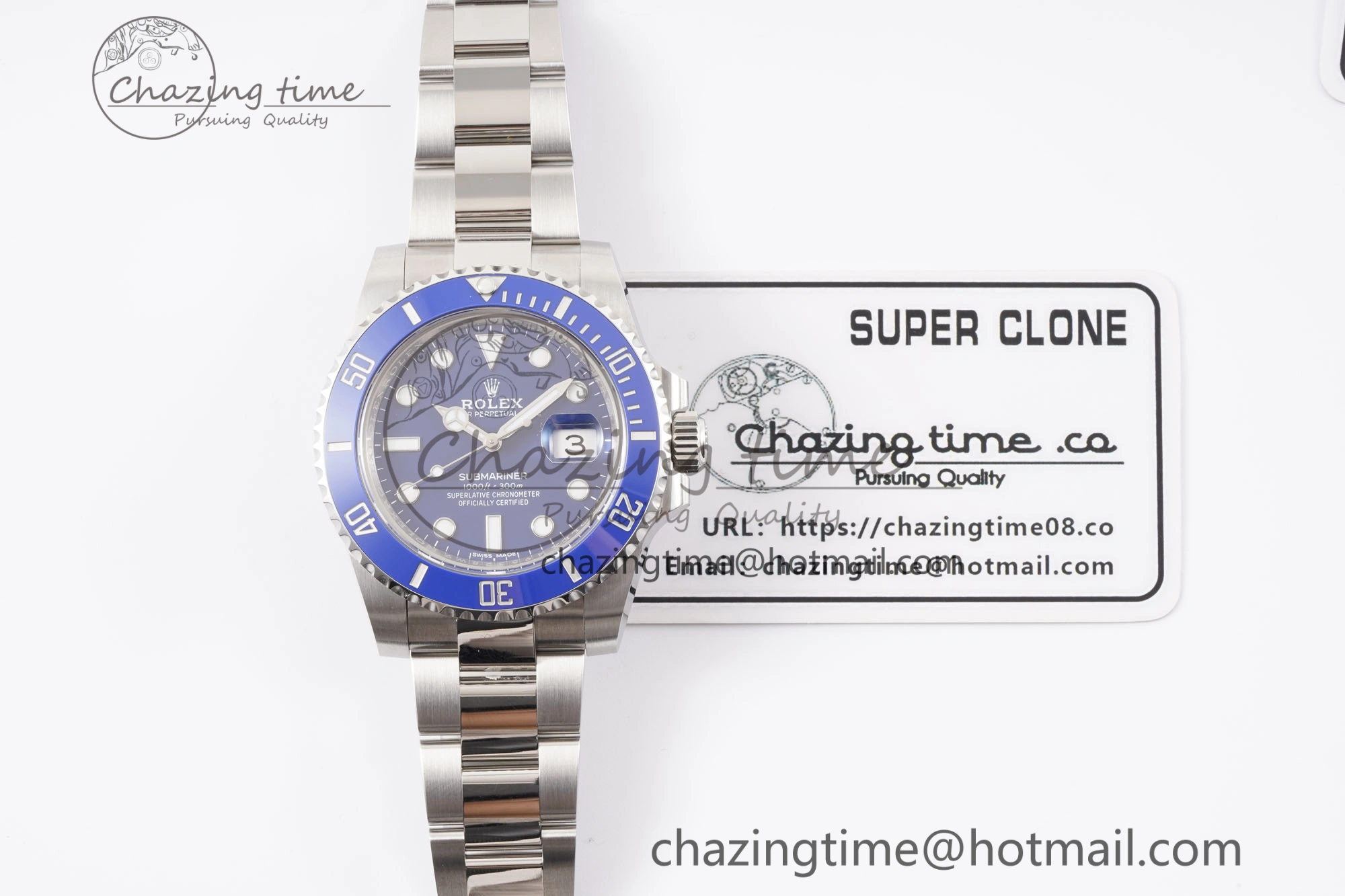 Submariner 40mm 116619 LB Blue Ceramic 904L Steel Clean 1:1 Best Edition VS3135