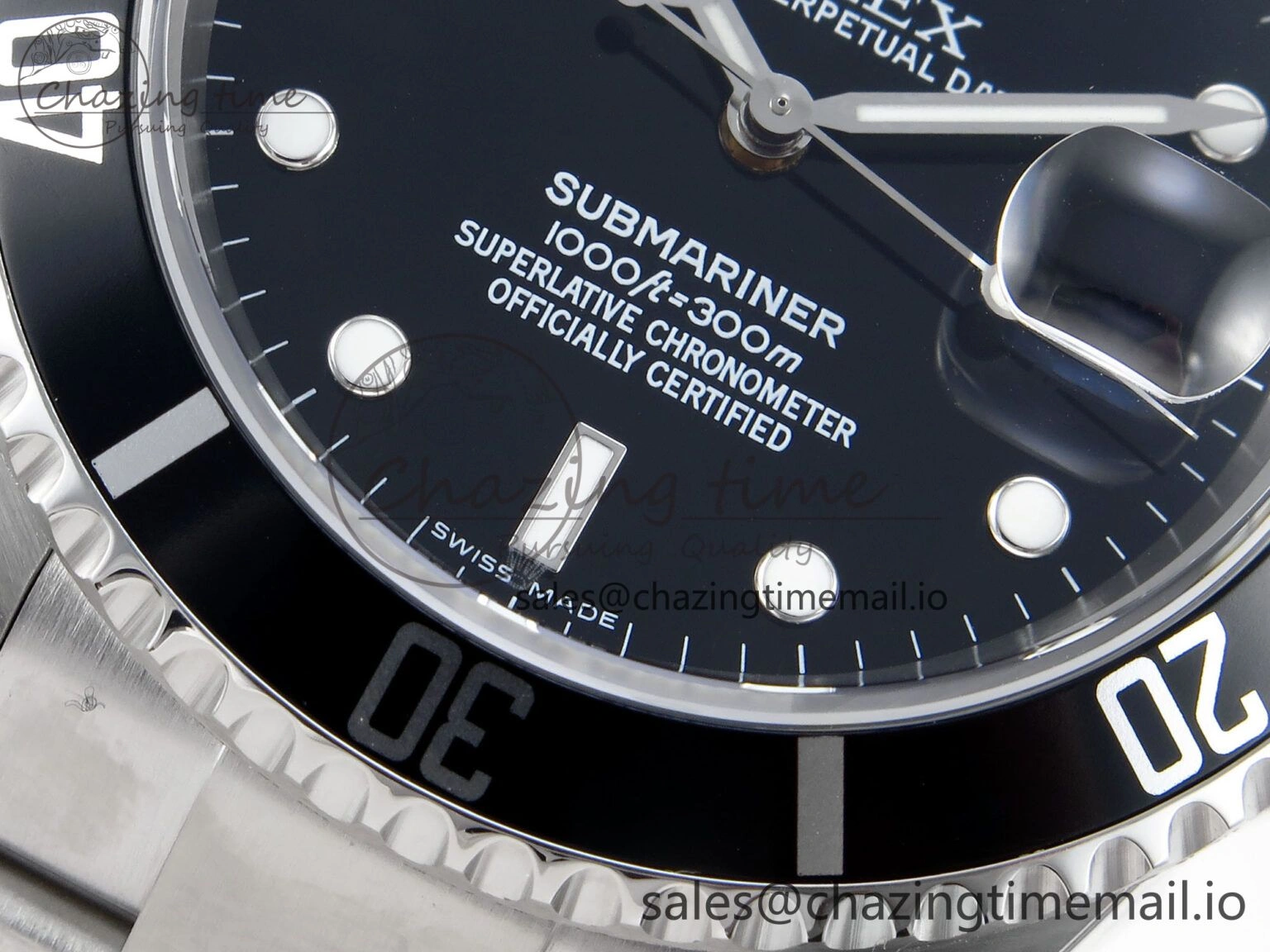 Submariner 40mm 16610 LN Black Ceramic TWF 1:1 Best Edition on Bracelet SH3135 (NO REHAUT ENGRAVING)
