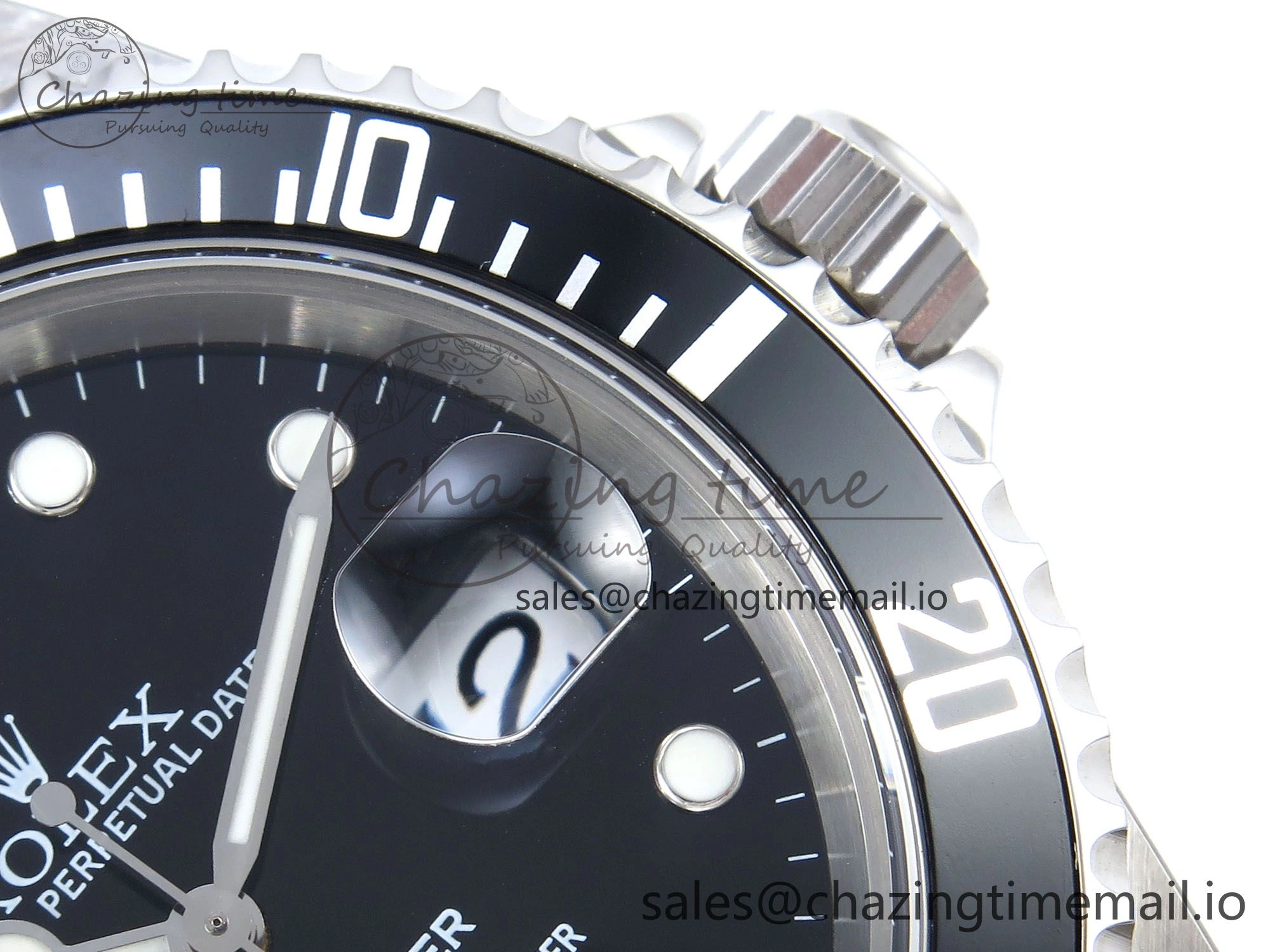 Submariner 40mm 16610 LN Black Ceramic TWF 1:1 Best Edition on Bracelet SH3135 (NO REHAUT ENGRAVING)