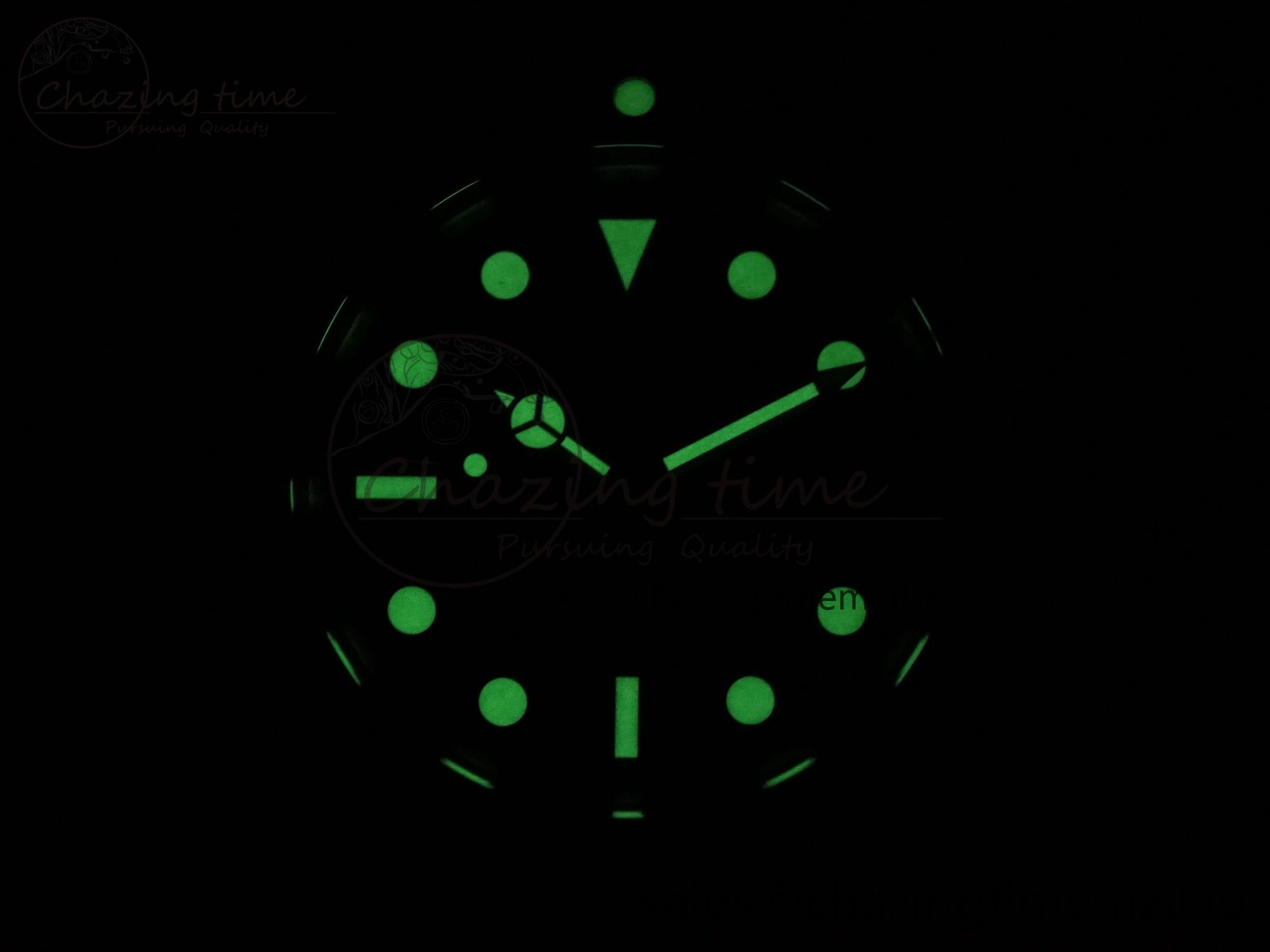 Submariner 40mm 16610 LV Green Ceramic TWF 1:1 Best Edition on Bracelet SH3135 (NO REHAUT ENGRAVING)