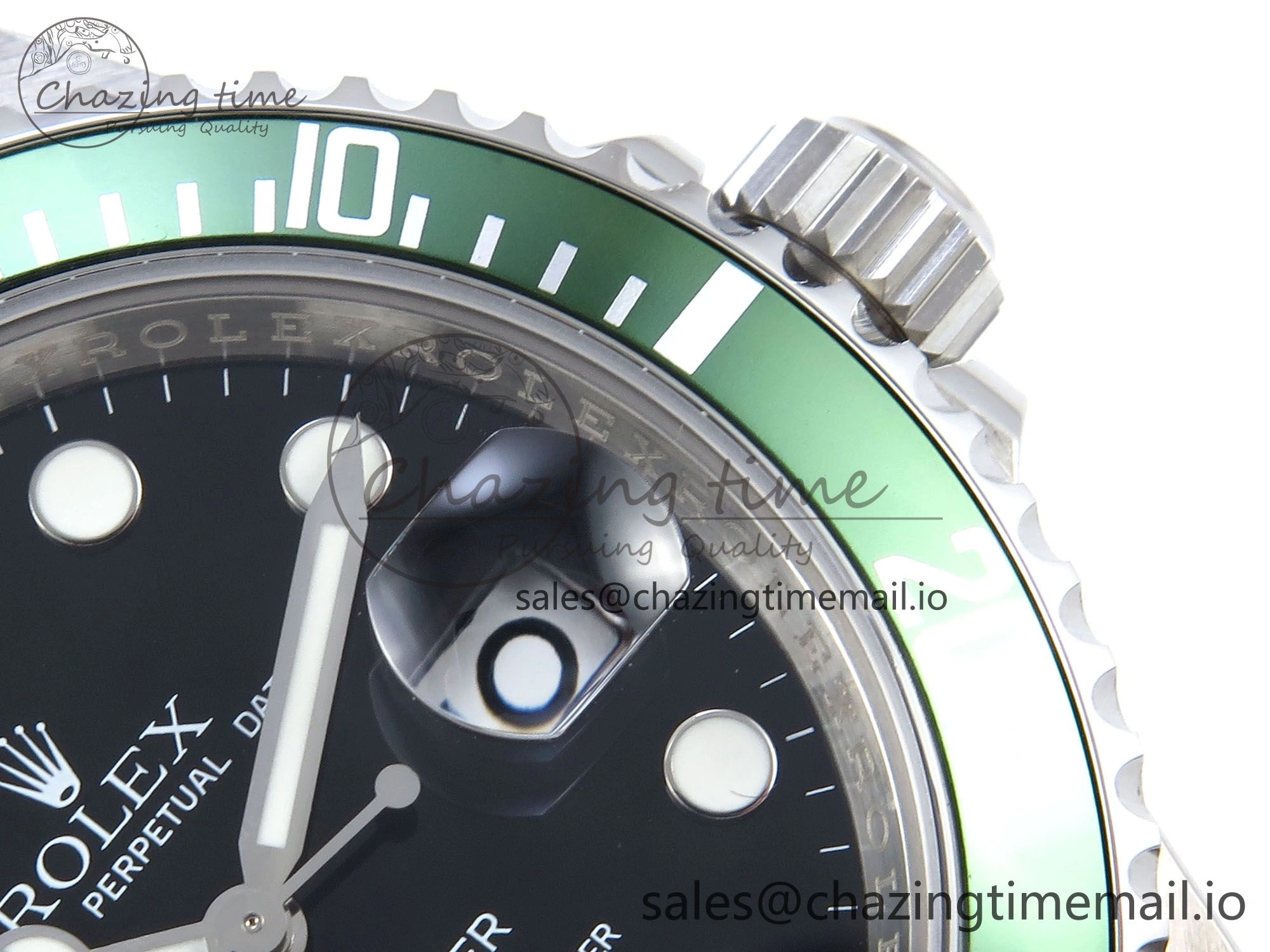Submariner 40mm 16610 LV Green Ceramic TWF 1:1 Best Edition on Bracelet SH3135