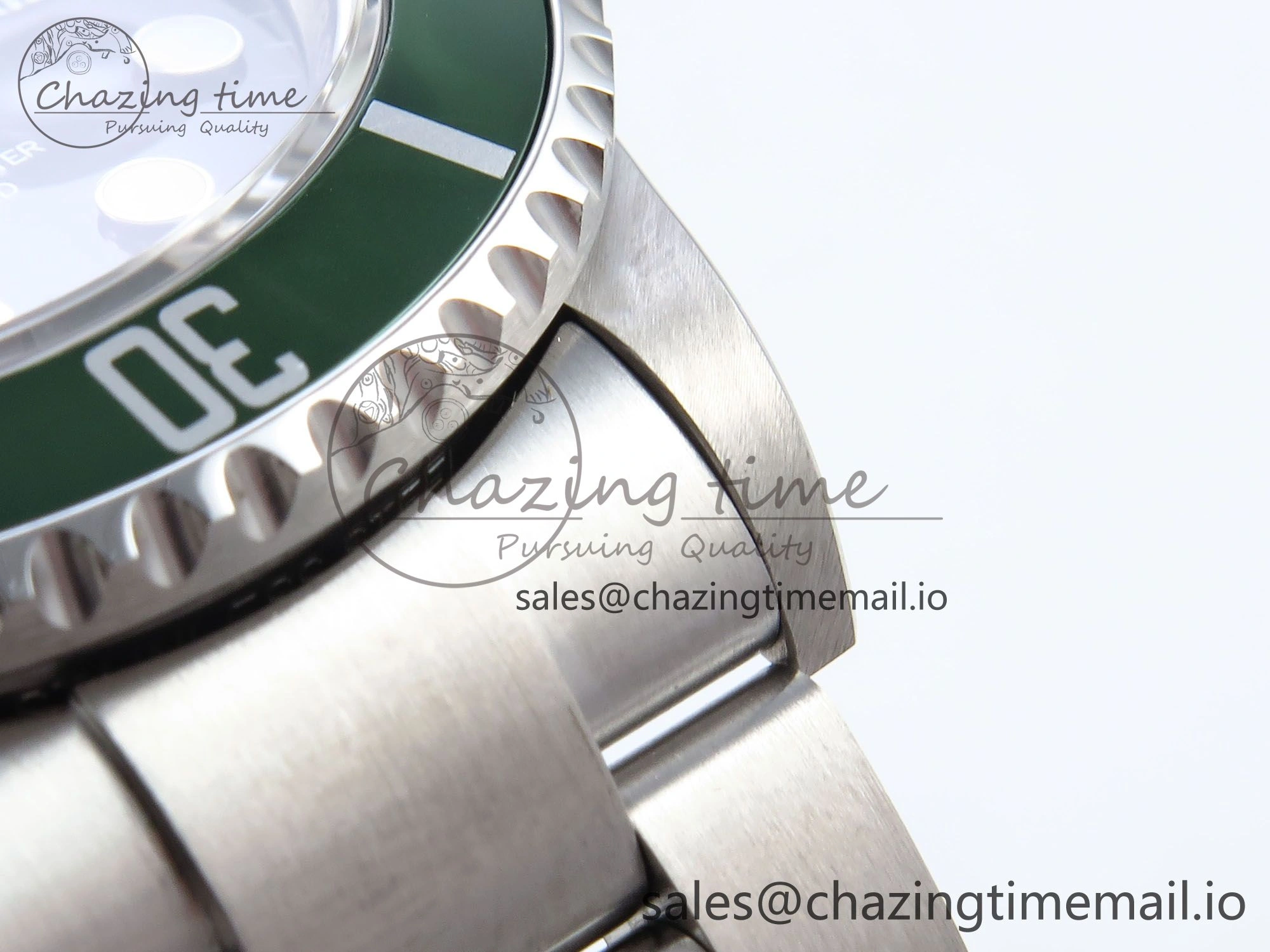 Submariner 40mm 16610 LV Green Ceramic TWF 1:1 Best Edition on Bracelet SH3135