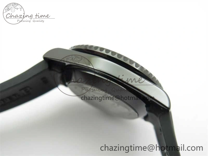 Submariner 40mm Black Ceramic 5GF Best Edition Cream Dial on Black Rubber Strap SA3135