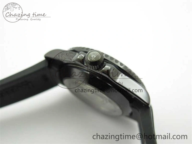 Submariner 40mm Black Ceramic 5GF Best Edition Cream Dial on Black Rubber Strap SA3135