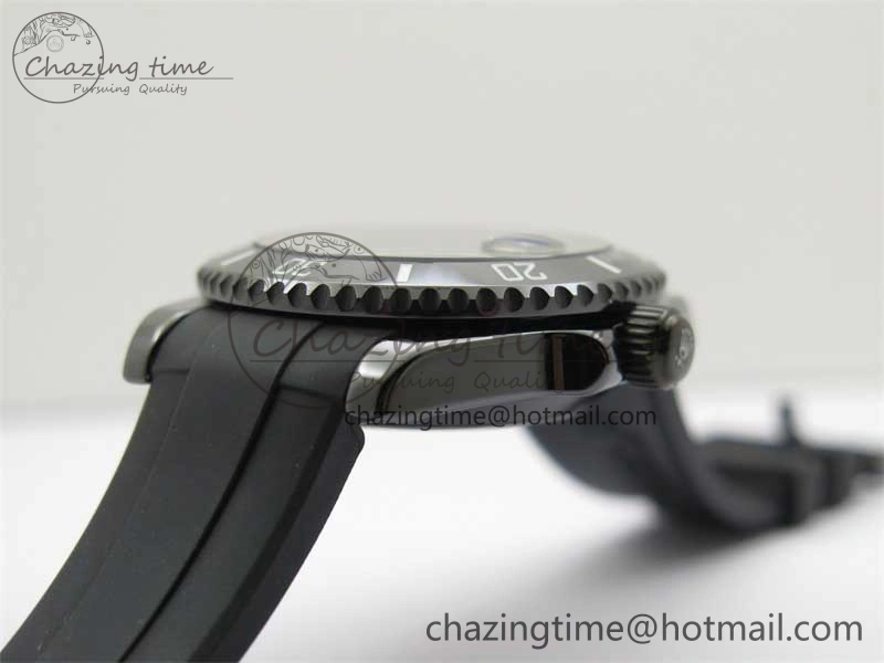 Submariner 40mm Black Ceramic 5GF Best Edition Green Dial on Black Rubber Strap SA3135