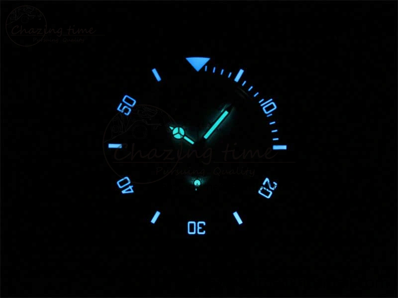 Submariner 40mm Black Ceramic 5GF Best Edition Ice Blue Dial on Black Rubber Strap SA3135
