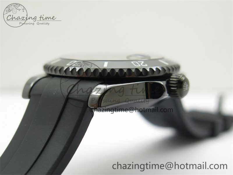 Submariner 40mm Black Ceramic 5GF Best Edition Starry Painting Dial on Black Rubber Strap SA3135