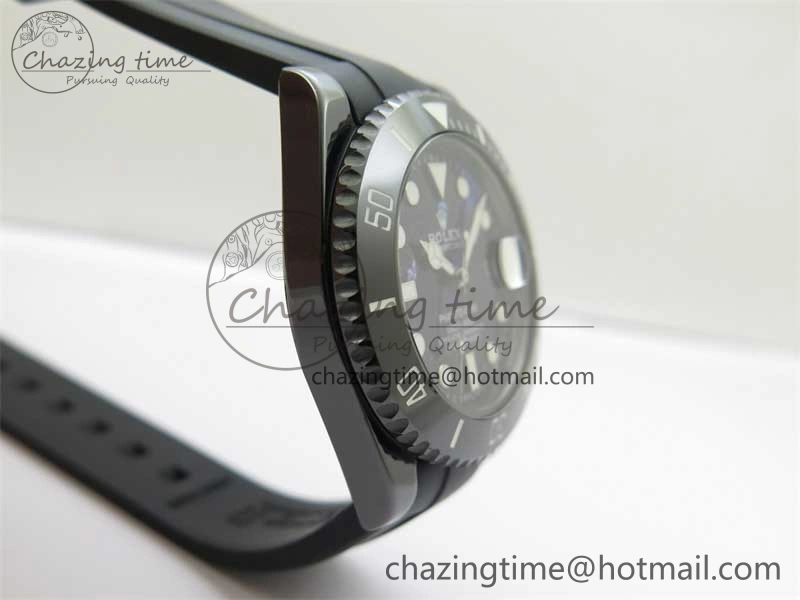 Submariner 40mm Black Ceramic 5GF Best Edition Starry Painting Dial on Black Rubber Strap SA3135