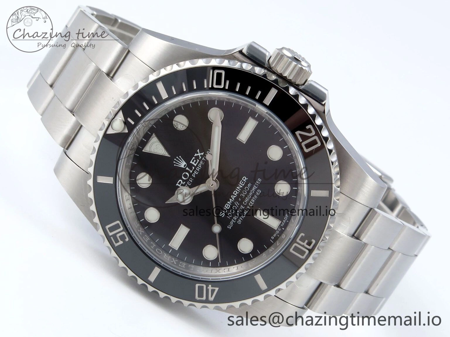 Submariner 40mm No Date 114060 SS ARF 1:1 Best Edition Steel Black Dial 904L SS Oyster Bracelet SH3130