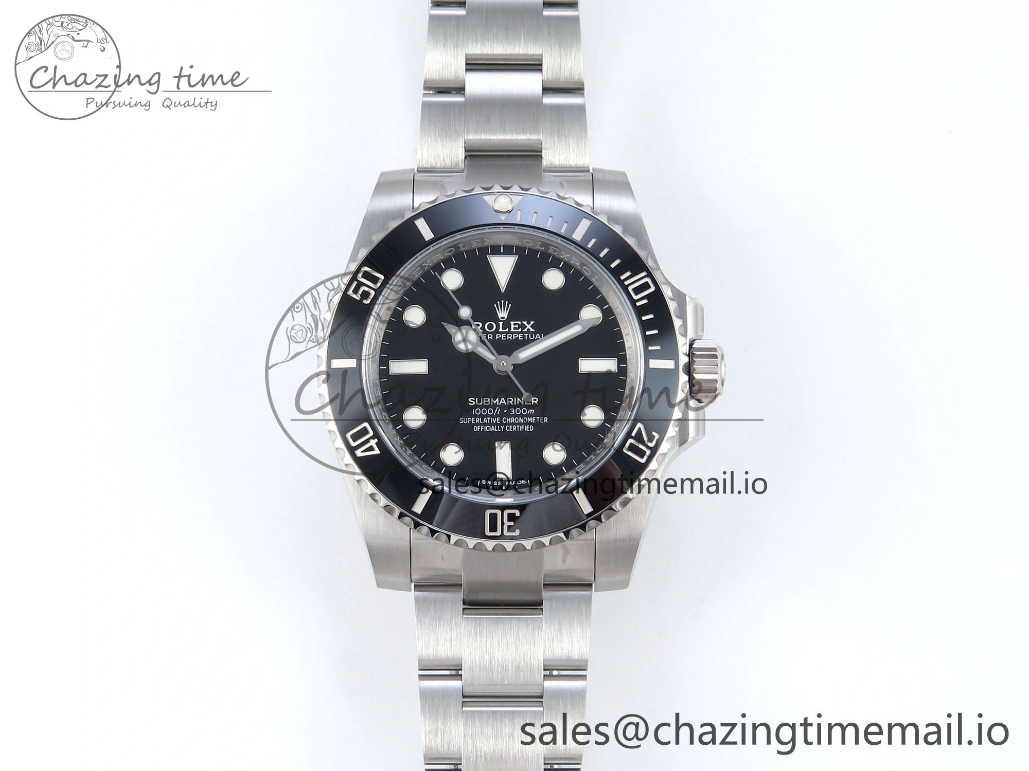 Submariner 40mm No Date 114060 SS ARF 1:1 Best Edition Steel Black Dial 904L SS Oyster Bracelet SH3130