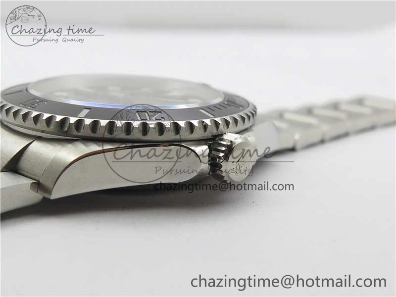 Submariner 41mm 124060 No Date 904L Steel ROF 1:1 Best Edition Black Dial On SS Bracelet A2824