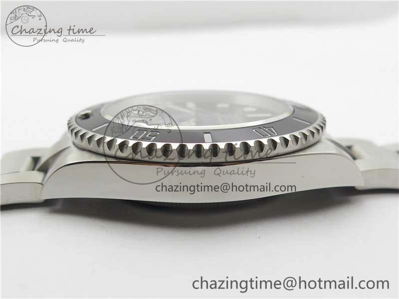 Submariner 41mm 124060 No Date 904L Steel ROF 1:1 Best Edition Black Dial On SS Bracelet A2824