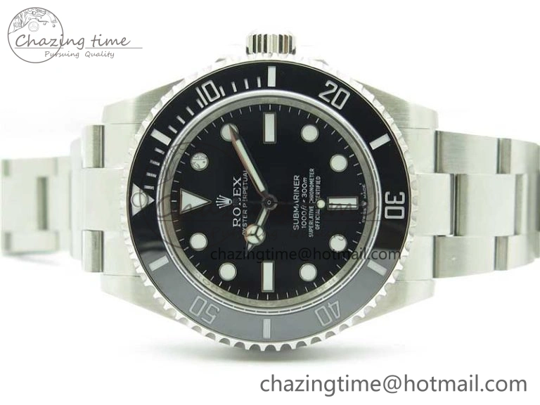 Submariner 41mm 124060 No Date 904L Steel ROF 1:1 Best Edition Black Dial On SS Bracelet A2824