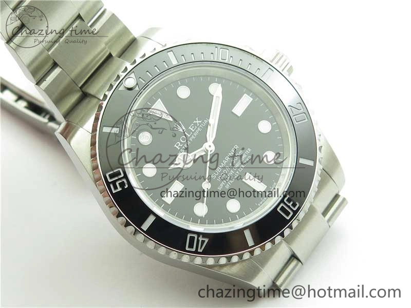 Submariner 41mm 124060 No Date 904L Steel ROF 1:1 Best Edition Black Dial On SS Bracelet A2824