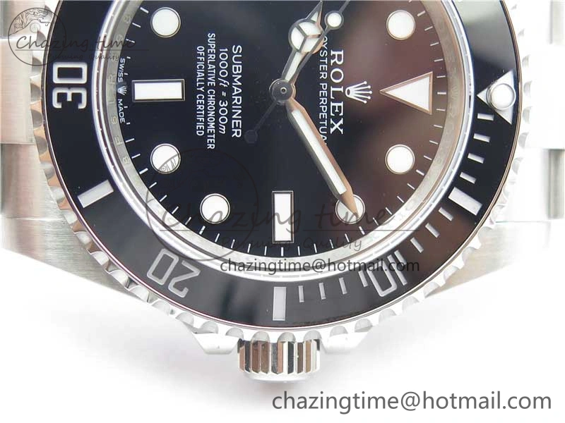 Submariner 41mm 124060 No Date 904L Steel ROF 1:1 Best Edition Black Dial On SS Bracelet A2824