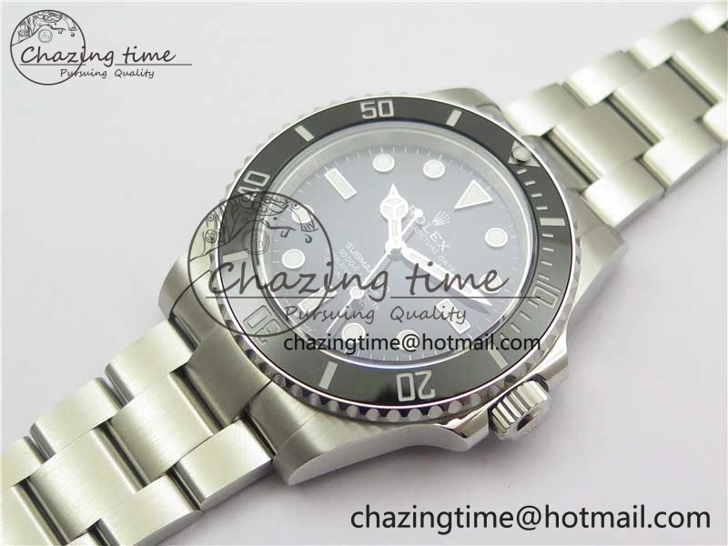 Submariner 41mm 124060 No Date BP Maker Black Dial on SS Bracelet A3230