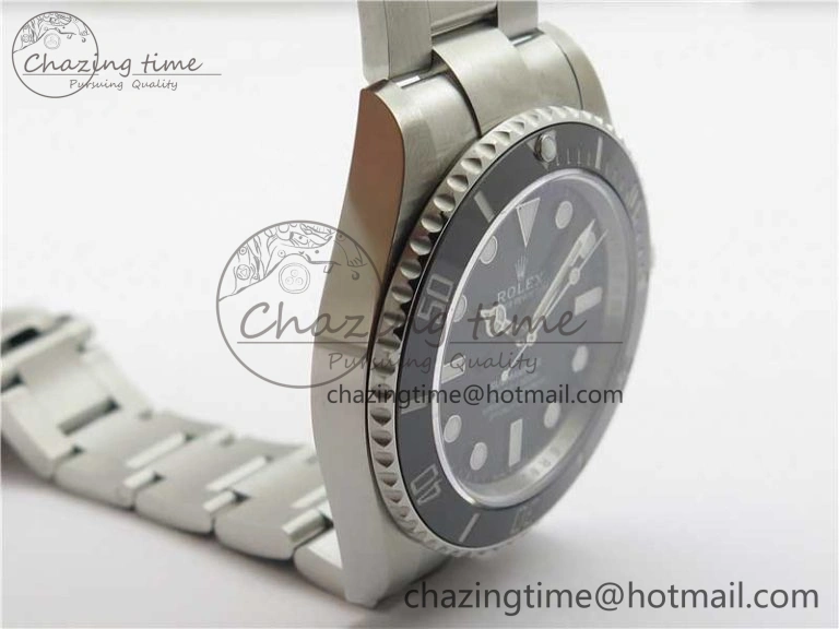 Submariner 41mm 124060 No Date EWF Black Dial on SS Bracelet A3235