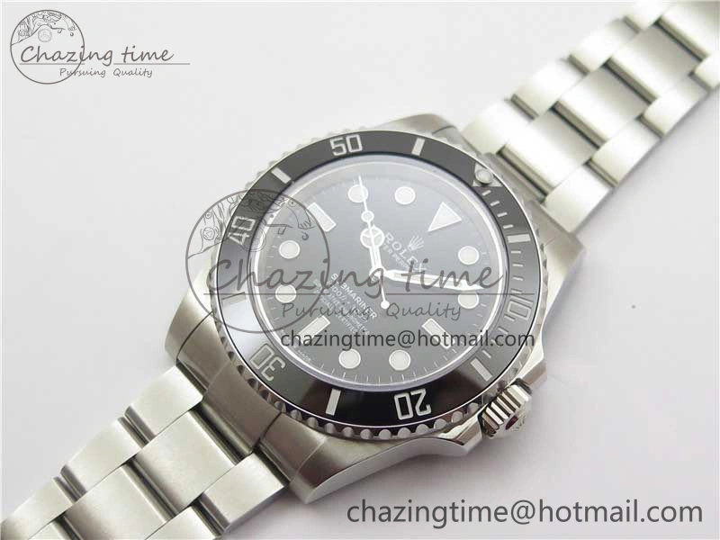 Submariner 41mm 124060 No Date EWF Black Dial on SS Bracelet A3235