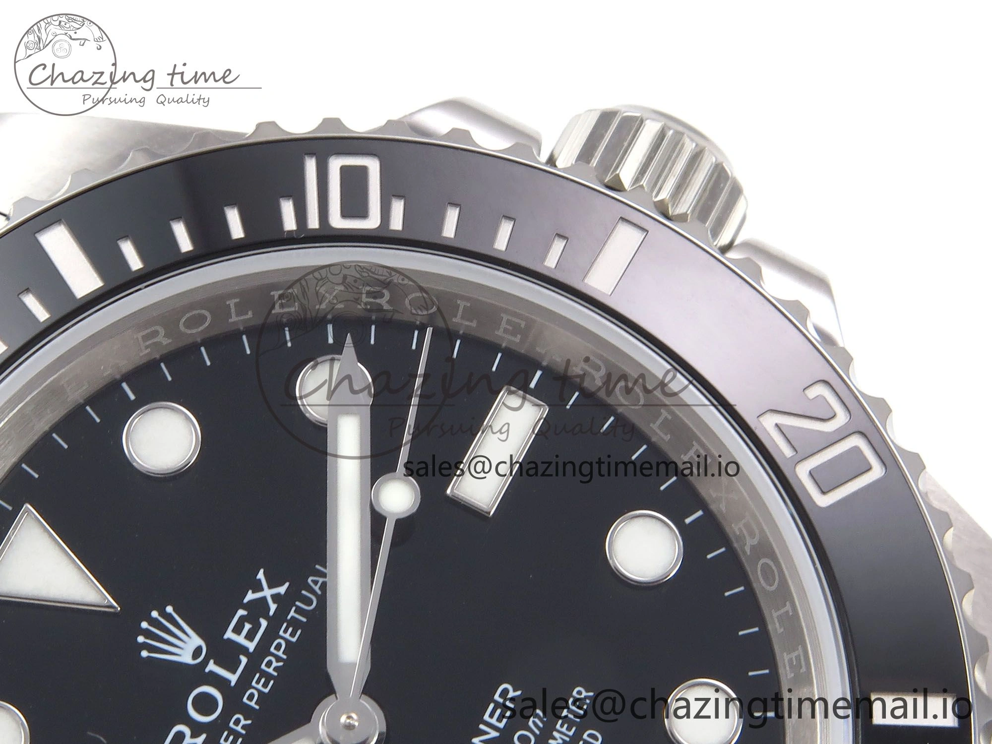 Submariner 41mm 124060 No Date SS EWEF Best Edition Black Dial on SS Bracelet A3230