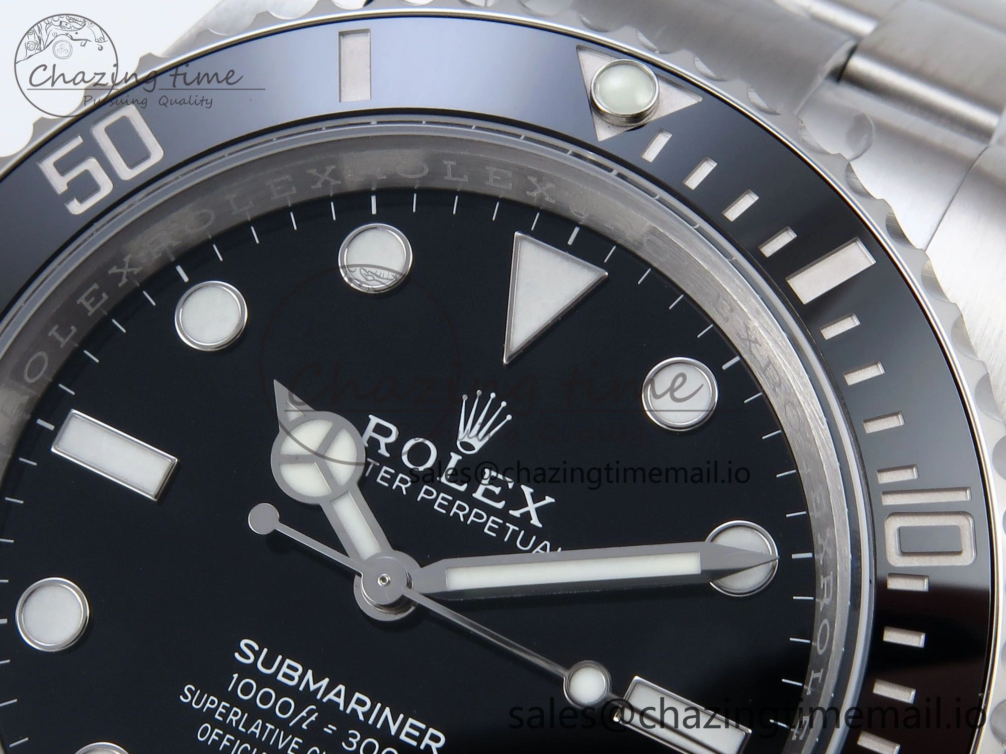 Submariner 41mm 124060 No Date VSF 1:1 Best Edition Black Ceramic on SS Bracelet VS3230