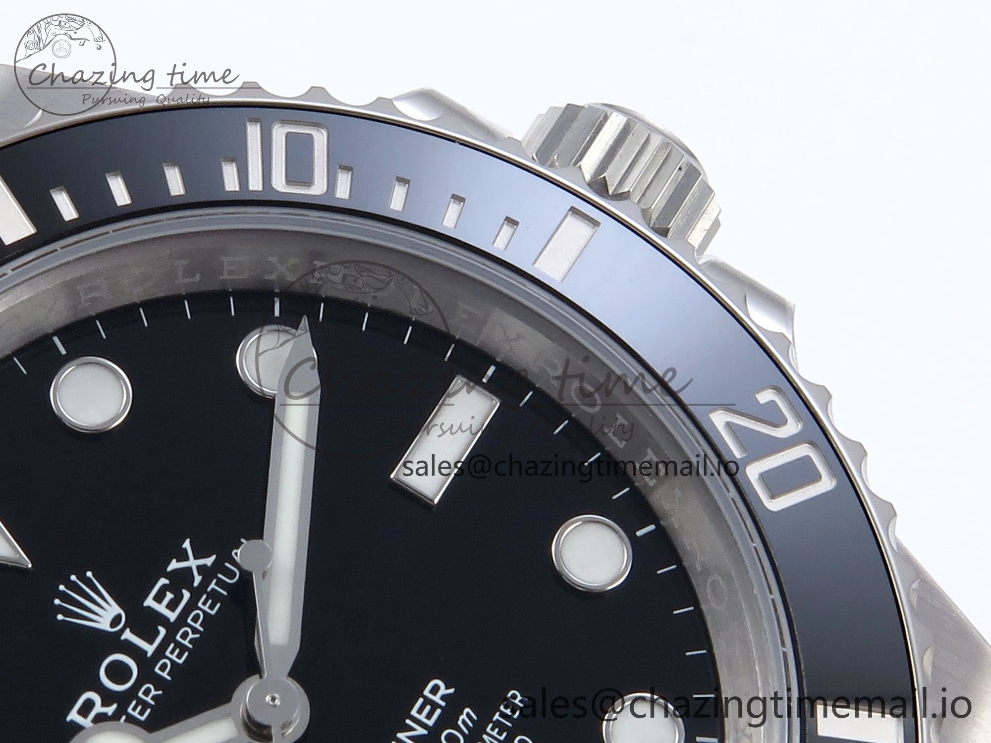 Submariner 41mm 124060 No Date VSF 1:1 Best Edition Black Ceramic on SS Bracelet VS3230