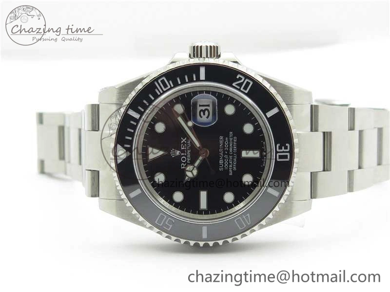 Submariner 41mm 126610 LN 904L Steel ROF 1:1 Best Edition Black Dial On SS Bracelet A2824
