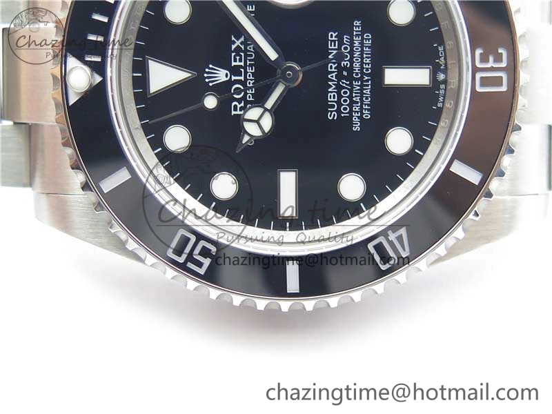 Submariner 41mm 126610 LN 904L Steel ROF 1:1 Best Edition Black Dial On SS Bracelet A2824